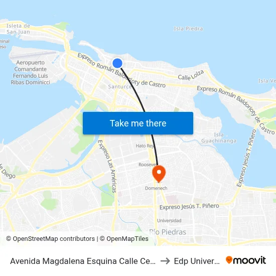 Avenida Magdalena Esquina Calle Cervante to Edp University map