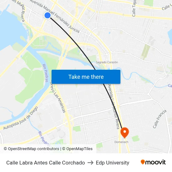 Calle Labra Antes Calle Corchado to Edp University map
