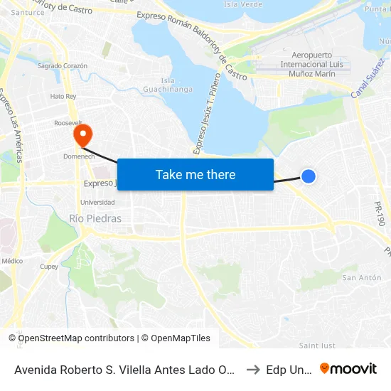 Avenida Roberto S. Vilella Antes Lado Opuesto Calle Felix De Azara to Edp University map