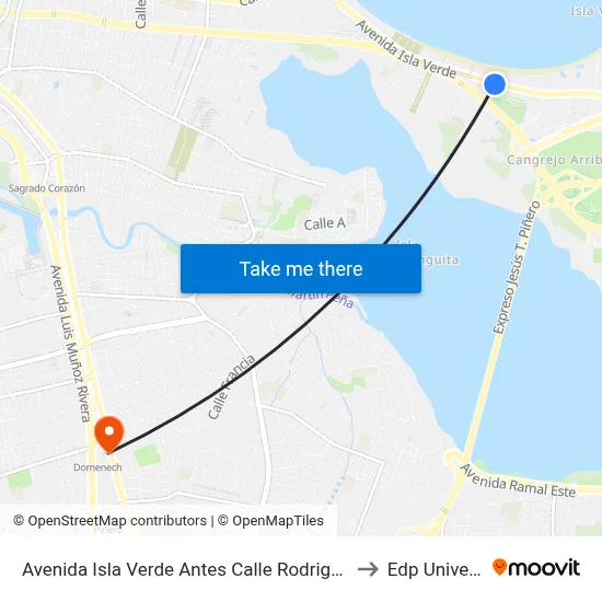 Avenida Isla Verde Antes Calle Rodriguez Emma to Edp University map