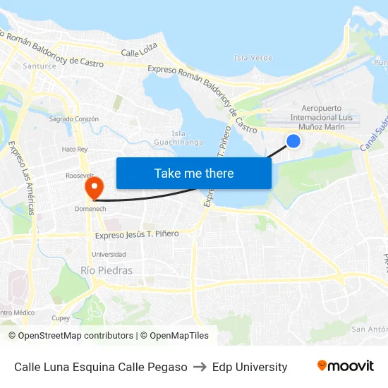 Calle Luna Esquina Calle Pegaso to Edp University map