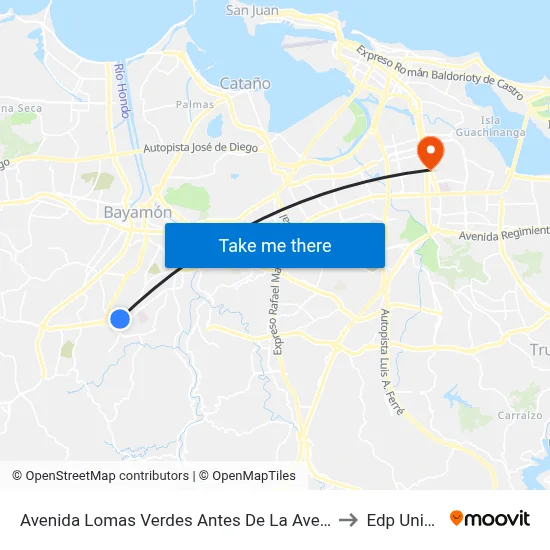 Avenida Lomas Verdes Antes De La Avenida Santa Juanita to Edp University map