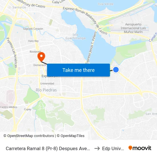 Carretera Ramal 8 (Pr-8) Despues Avenida Iturregui to Edp University map