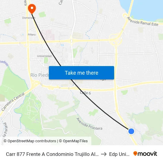 Carr 877 Frente A Condominio Trujillo Alto Gardens (Km 0.2) to Edp University map