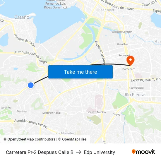Carretera Pr-2 Despues Calle B to Edp University map