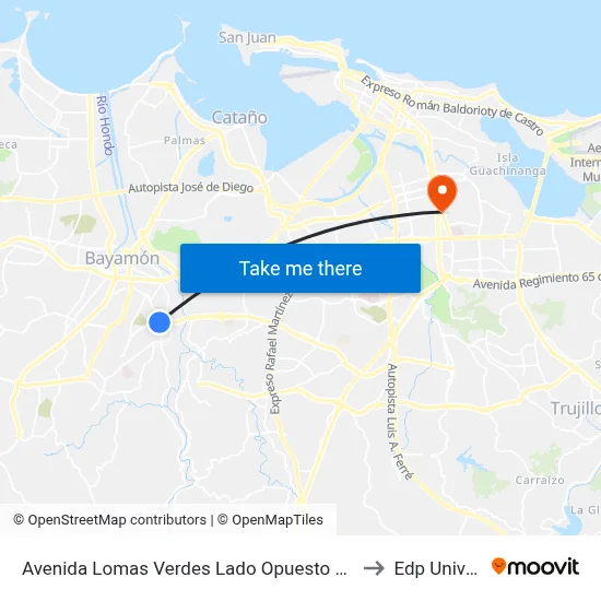 Avenida Lomas Verdes Lado Opuesto Calle Almacigo to Edp University map