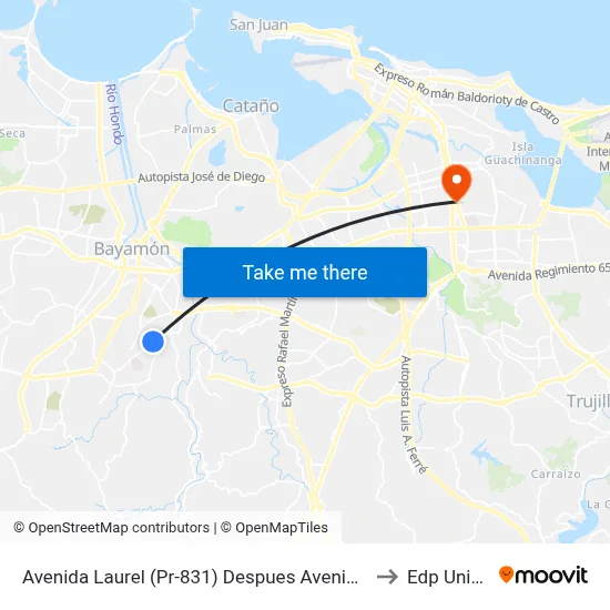 Avenida Laurel (Pr-831) Despues Avenida  Javier A. Mendez to Edp University map