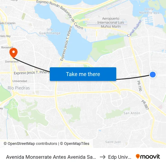 Avenida Monserrate Antes Avenida Sanchez Osorio to Edp University map