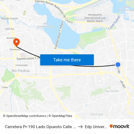 Carretera Pr-190 Lado Opuesto Calle Bultrón to Edp University map