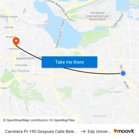 Carretera Pr-190 Despues Calle Belén Ayala to Edp University map