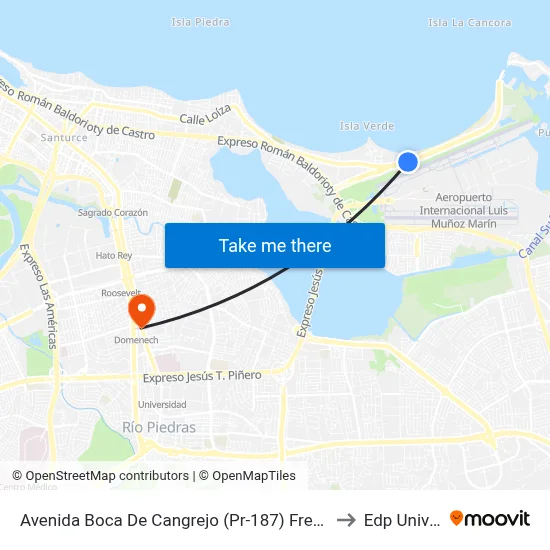 Avenida Boca De Cangrejo (Pr-187) Frente Hotel Marriot to Edp University map