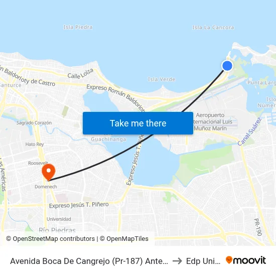 Avenida Boca De Cangrejo (Pr-187) Antes Lado Opuesto Cesco to Edp University map