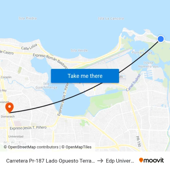 Carretera Pr-187 Lado Opuesto Terraplan to Edp University map