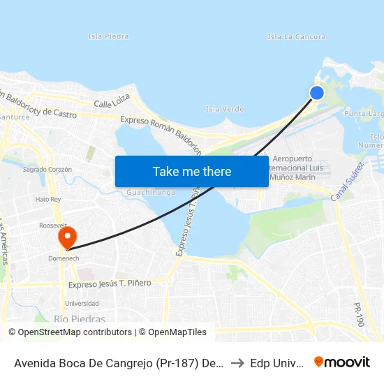Avenida Boca De Cangrejo (Pr-187) Despues Cesco to Edp University map