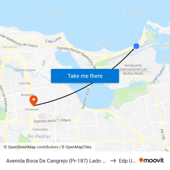 Avenida Boca De Cangrejo (Pr-187) Lado Opuesto 2da Entrada Balneario Carolina to Edp University map