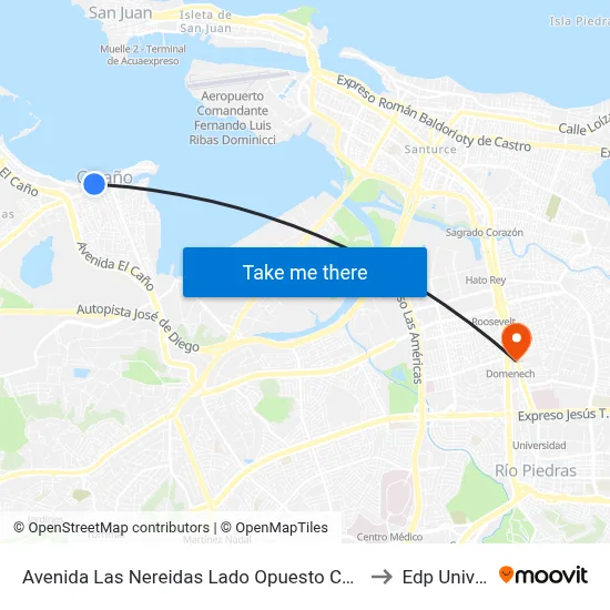 Avenida Las Nereidas Lado Opuesto Calle San Lorenzo to Edp University map