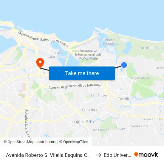Avenida Roberto S. Vilella  Esquina Calle 312 to Edp University map