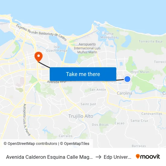 Avenida Calderon Esquina Calle Magnolia to Edp University map