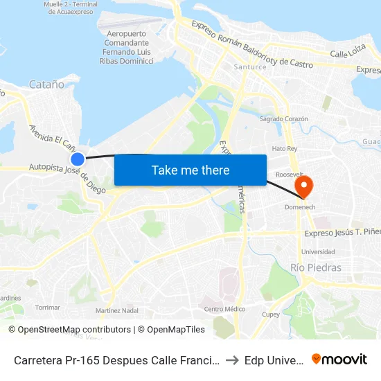 Carretera Pr-165 Despues Calle Francisco Goya to Edp University map