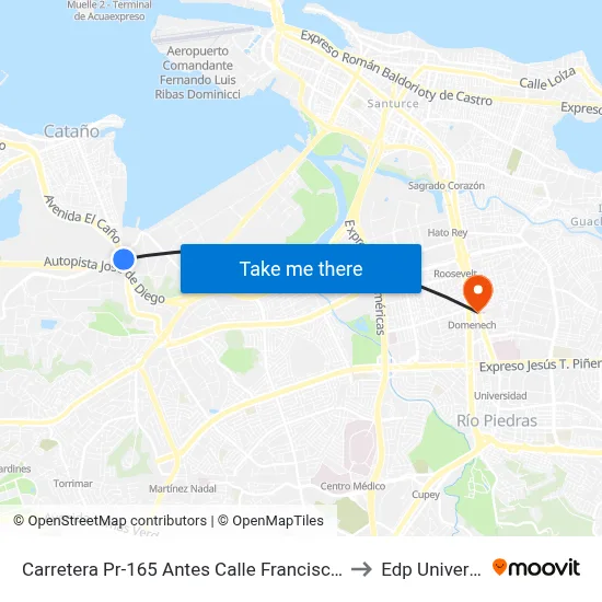 Carretera Pr-165 Antes Calle Francisco Goya to Edp University map