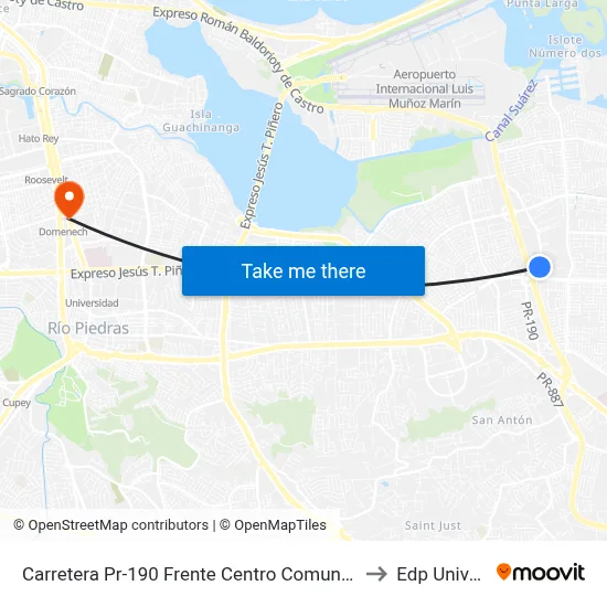 Carretera Pr-190 Frente Centro Comunal (Head Star) to Edp University map