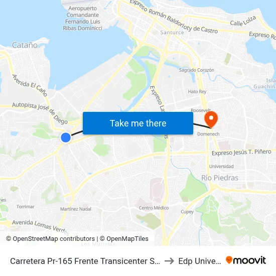 Carretera Pr-165 Frente Transicenter San Patricio to Edp University map