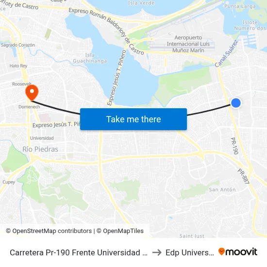 Carretera Pr-190 Frente Universidad Une to Edp University map