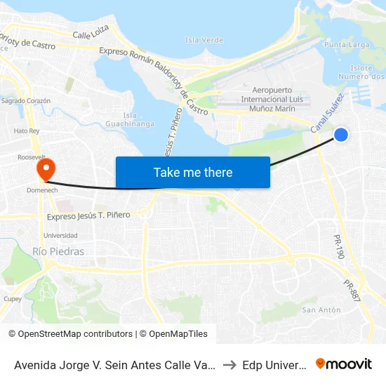 Avenida Jorge V. Sein  Antes Calle Valencia to Edp University map
