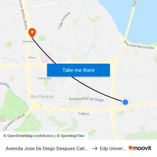 Avenida Jose De Diego Despues Calle Ferrera to Edp University map