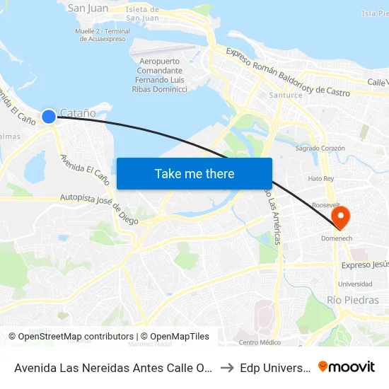 Avenida Las Nereidas Antes Calle Olivo to Edp University map