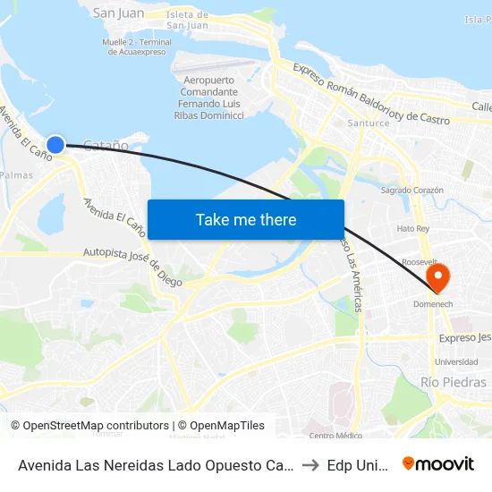 Avenida Las Nereidas Lado Opuesto Calle Dr. Ease Ocean to Edp University map