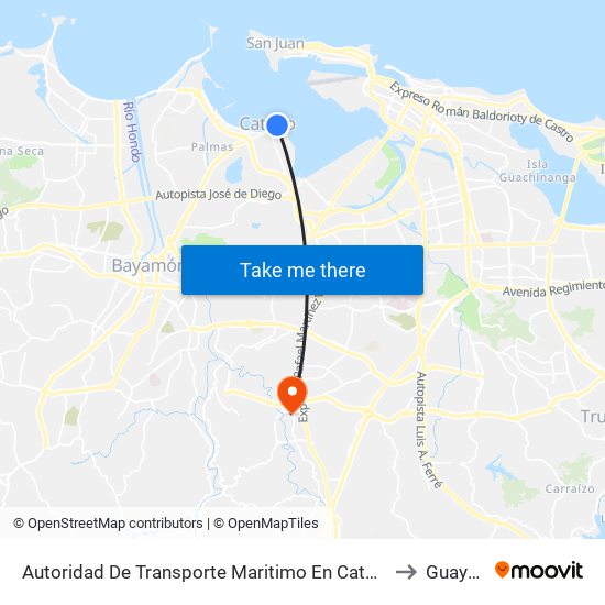 Autoridad De Transporte Maritimo En Cataño (Terminal Atm) to Guaynabo map