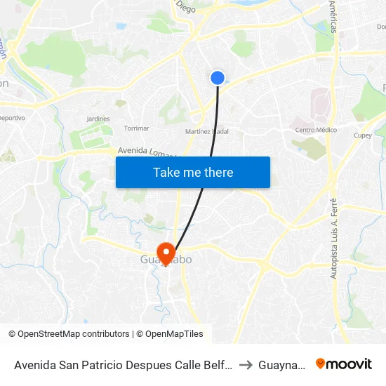 Avenida San Patricio Despues Calle Belfast to Guaynabo map