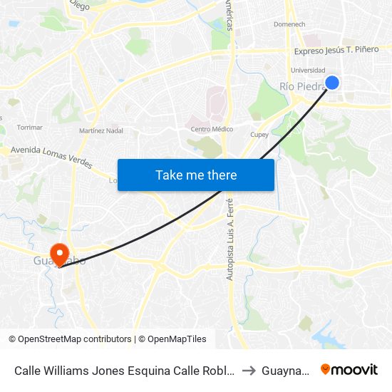 Calle Williams Jones Esquina Calle Robles to Guaynabo map