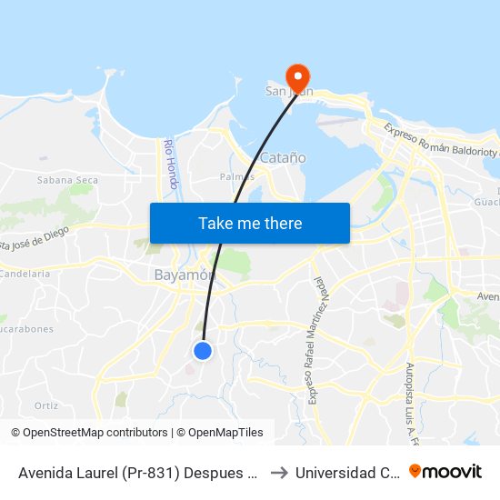Avenida Laurel (Pr-831) Despues Avenida  Javier A. Mendez to Universidad Carlos Albizu map