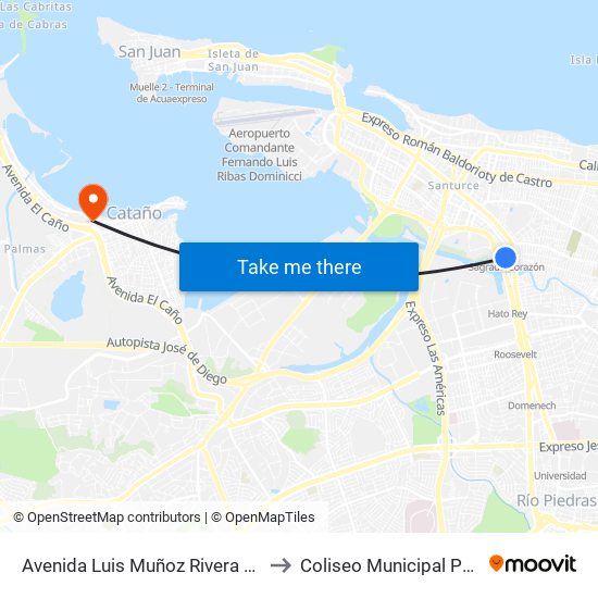 Avenida Luis Muñoz Rivera Antes Calle Haydee Rexach to Coliseo Municipal Pedro Rodríguez Gaya map