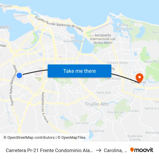 Carretera Pr-21 Frente Condominio Alameda to Carolina, PR map