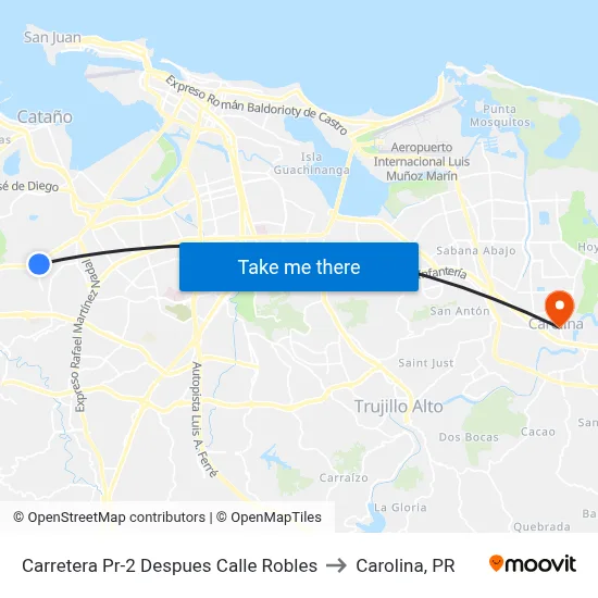 Carretera Pr-2 Despues Calle Robles to Carolina, PR map