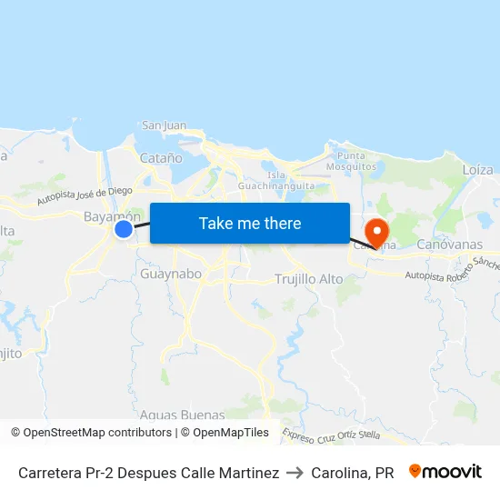 Carretera Pr-2 Despues Calle Martinez to Carolina, PR map