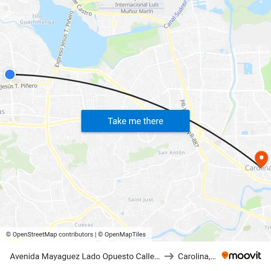 Avenida Mayaguez  Lado Opuesto Calle Nueva to Carolina, PR map