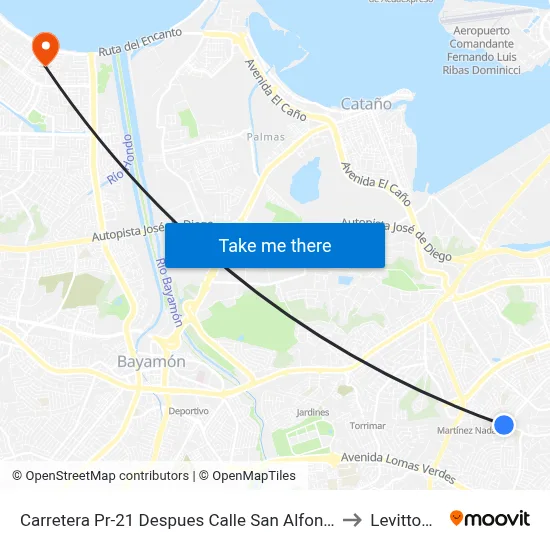 Carretera Pr-21 Despues Calle San Alfonso to Levittown map