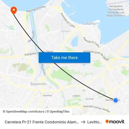 Carretera Pr-21 Frente Condominio Alameda to Levittown map