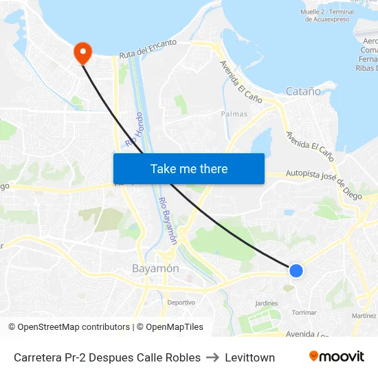 Carretera Pr-2 Despues Calle Robles to Levittown map
