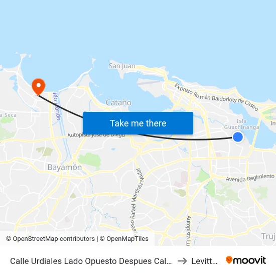 Calle Urdiales Lado Opuesto Despues Calle Borgoña to Levittown map