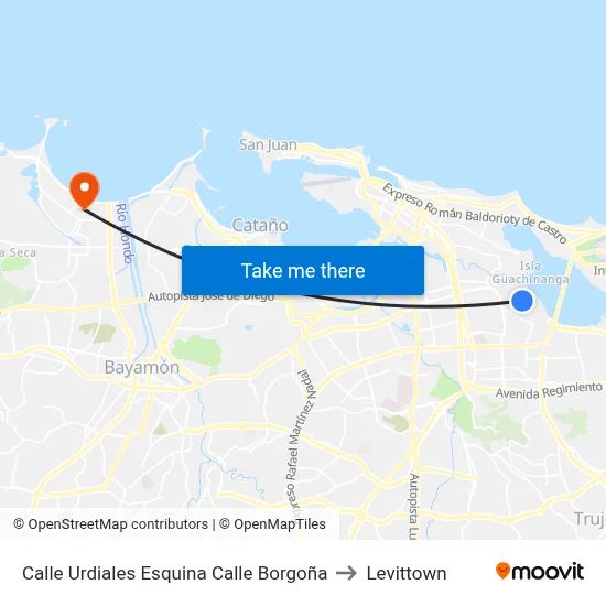 Calle Urdiales Esquina Calle Borgoña to Levittown map