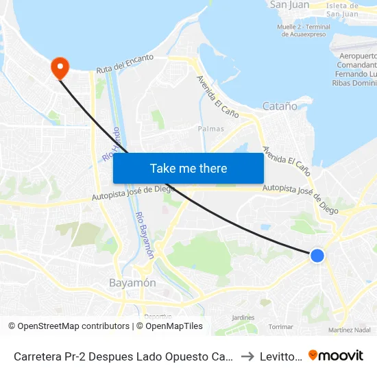 Carretera Pr-2 Despues Lado Opuesto Calle Millan to Levittown map