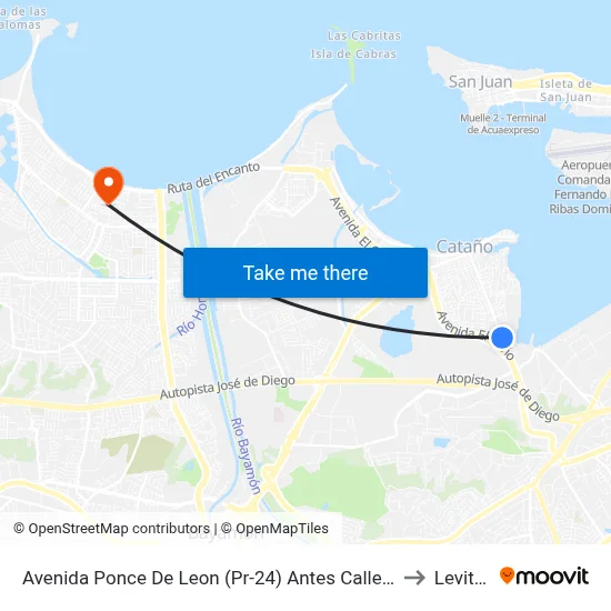 Avenida Ponce De Leon (Pr-24) Antes Calle Santa Rosa De Lima to Levittown map