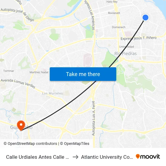 Calle Urdiales Antes Calle Sicilia to Atlantic University College map