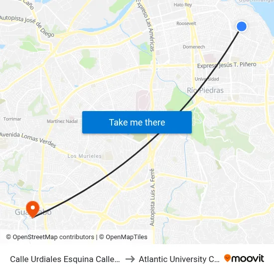 Calle Urdiales Esquina Calle Alcañiz to Atlantic University College map