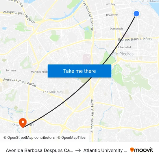 Avenida Barbosa Despues Calle Francia to Atlantic University College map